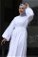 Elastic Poplin Dress White - Thumbnail