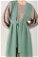 Elbiseli Abaya Takım Açık Mint - Thumbnail