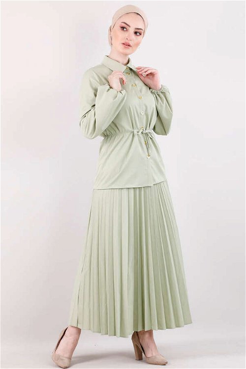 Elegant Skirt Set Green