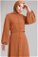 Elis Skirt Suit Orange - Thumbnail