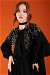 Embroidered Linen Dress Black - Thumbnail