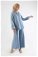 Zulays - Embroidery Detailed Linen Suit Baby Blue