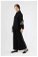 Embroidery Detailed Linen Suit Black - Thumbnail