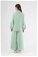 Embroidery Detailed Linen Suit Water Green - Thumbnail
