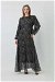 Eva Chiffon Dress Black - Thumbnail