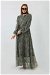 Eva Chiffon Dress Khaki - Thumbnail