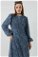 Eva Chiffon Dress Navy Blue - Thumbnail