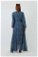 Eva Chiffon Dress Navy Blue - Thumbnail