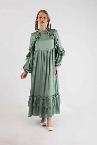 Zulays - Faba Abiye Elbise Mint