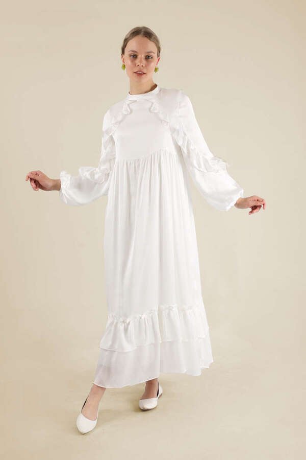 Faba Evening Dress White