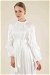 Faba Evening Dress White - Thumbnail