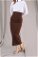 Femina Pencil Skirt Set Brown - Thumbnail