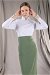 Femina Pencil Skirt Set Mint - Thumbnail