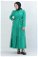 Zulays - Fırfır Yaka Elbise Yeşil