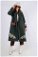Zulays - Floral Patterned Cachet Coat Dark Green
