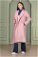Zulays - Floral Patterned Cachet Coat Pink