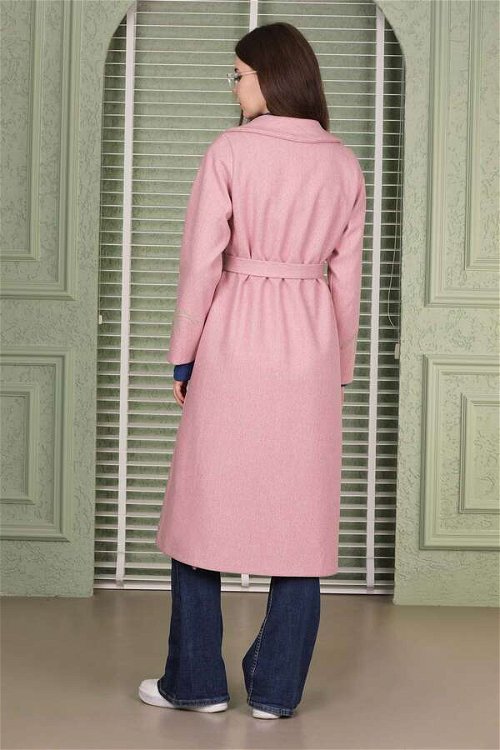 Floral Patterned Cachet Coat Pink
