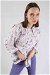 Floral Shirt Flared Set Bluish Lilac - Thumbnail