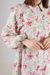 Floral Shirt Flared Set Fuchsia - Thumbnail