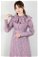 Volan Collar Dress Lilac - Thumbnail