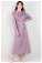 Volan Collar Dress Lilac - Thumbnail
