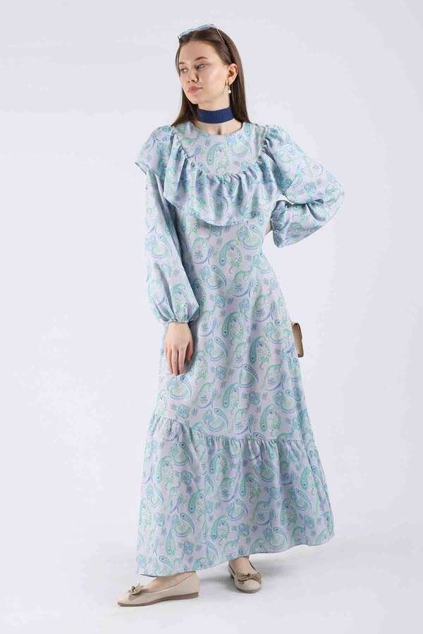 Volanlı Dress baby blue