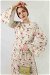 Floral Linen Dress Beige - Thumbnail