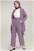 Flowy Jacket Suit Lilac - Thumbnail