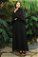 Zulays - Flywheel Cuff Piece Abaya Suit Black