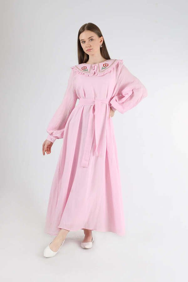 Frilly Baby Collar Dress Pink