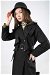 Frilly Trench Black - Thumbnail