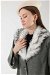 Furry Buttoned Cachet Coat Gray - Thumbnail