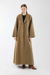Furry Buttoned Cachet Coat Tan - Thumbnail