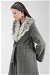 Furry Cachet Coat Grey - Thumbnail