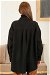 Gingham Oversize Shirt Black - Thumbnail