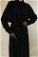 Medine İpeği Elbise Siyah - Thumbnail