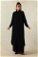 Medine İpeği Tunik Takım Siyah - Thumbnail