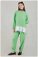 Zulays - Gömlek Detaylı Tunik Takım Yeşil
