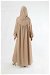 Hat Dress Abaya Beige - Thumbnail