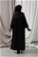 Hat Dress Abaya Black - Thumbnail
