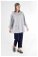 Zulays - Hooded Pocket Detailed Sweatshirt Light Grey