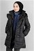 Hooded Inflatable Coat Black - Thumbnail