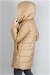Hooded Inflatable Coat Camel - Thumbnail