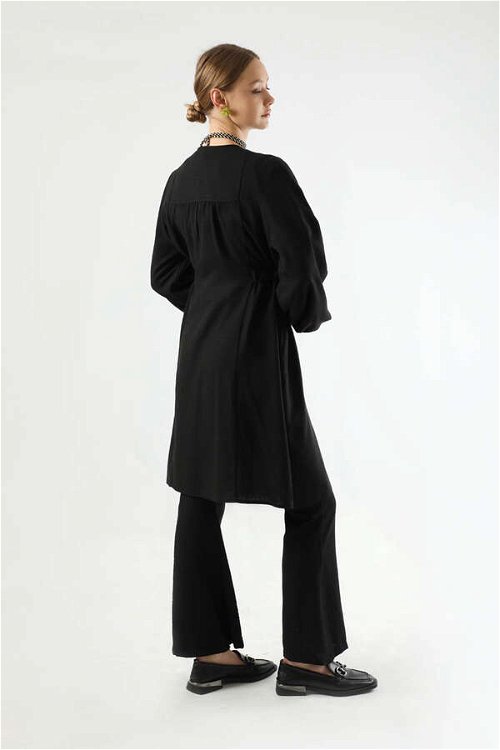 İspanyol Paça Kimono Takım Siyah