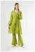 İspanyol Paça Kimono Takım Yağ Yeşili - Thumbnail