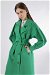 Jamin Trench Coat Green - Thumbnail
