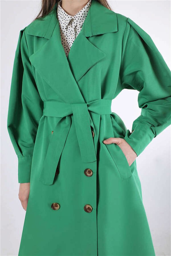Jamin Trench Coat Green