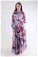 Jane Patterned Dress Lilac - Thumbnail
