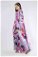Jane Patterned Dress Lilac - Thumbnail