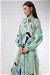 Jane Patterned Dress Mint - Thumbnail
